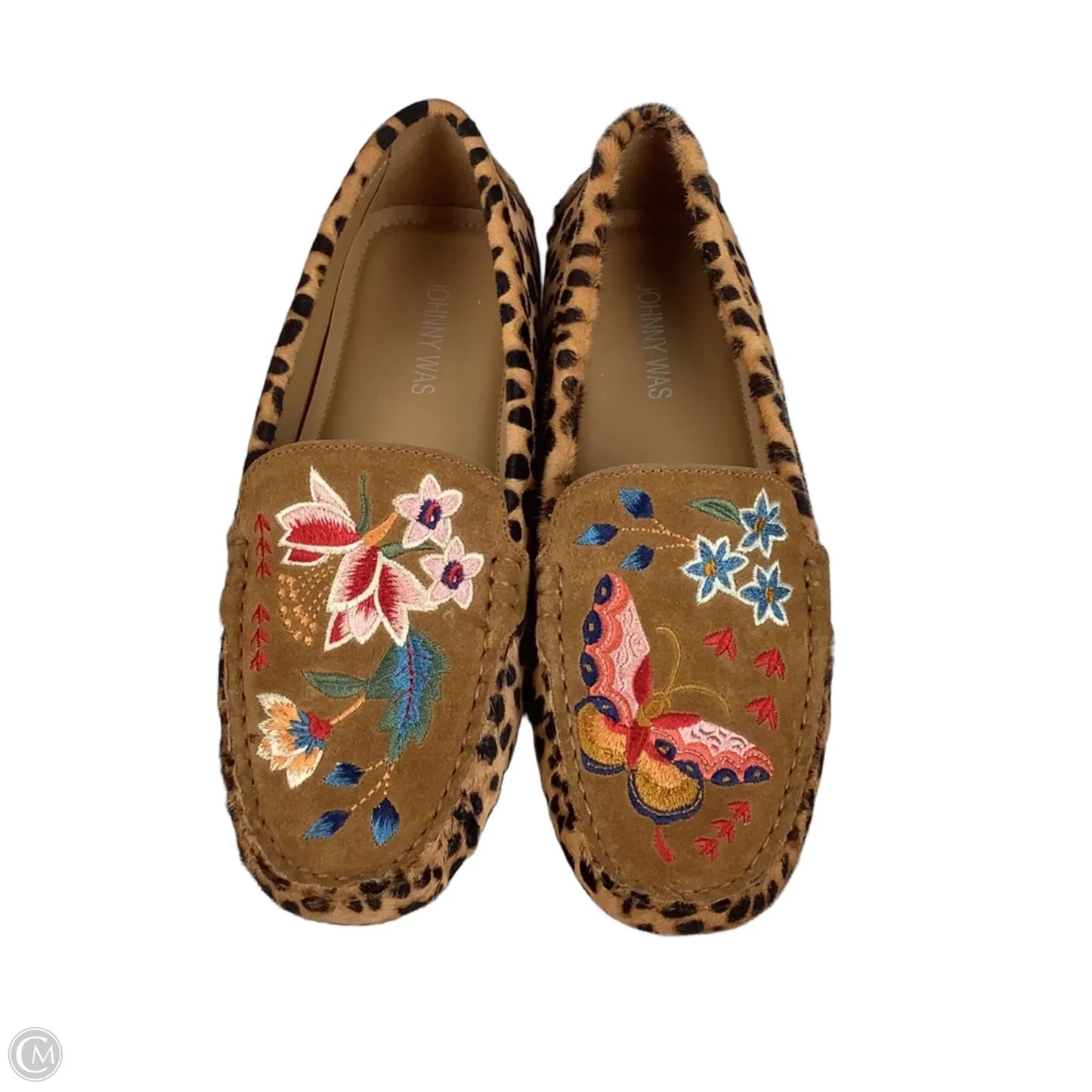 Shoes Flats By Johnny Was In Animal Print, Size: 8