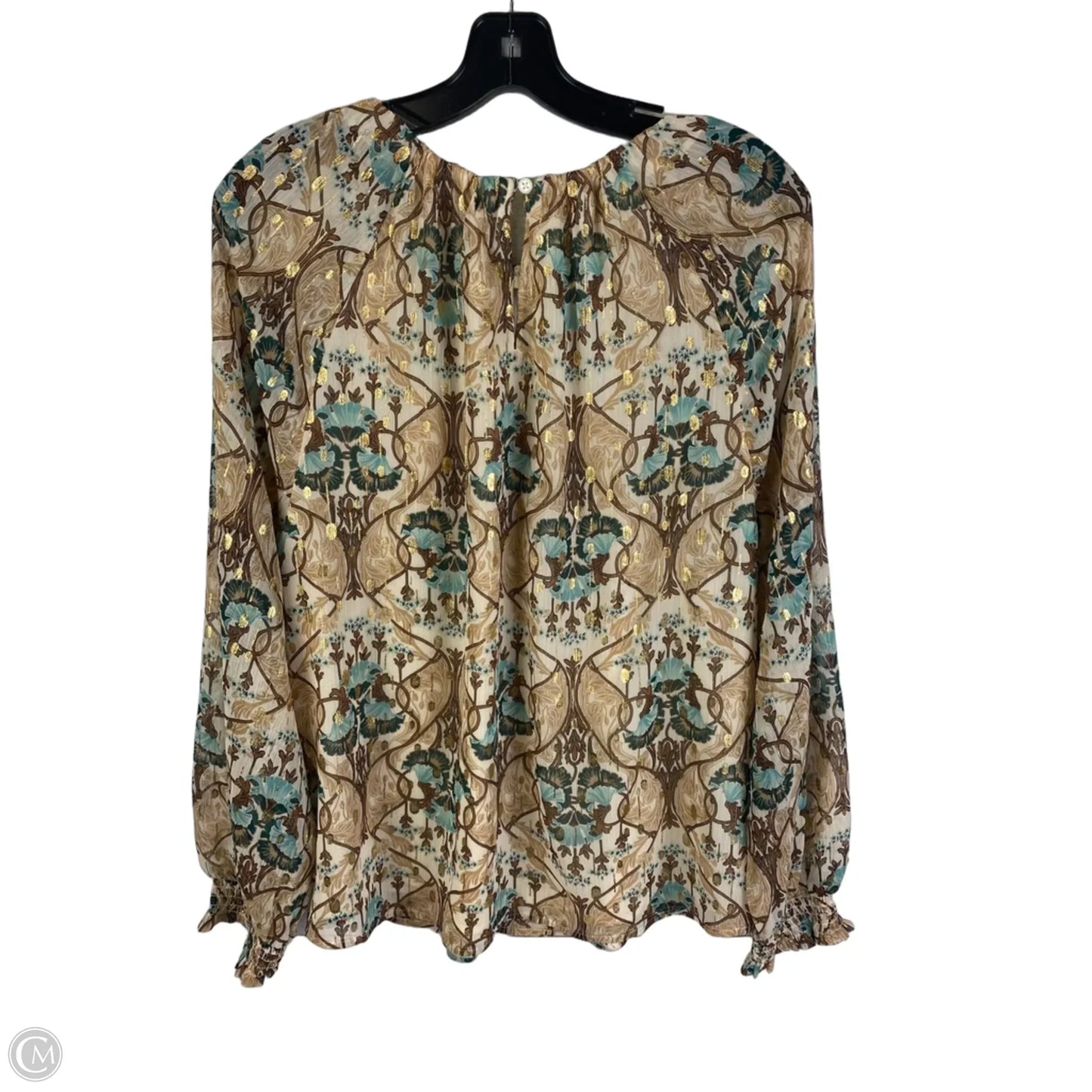 Top Long Sleeve By Loft In Brown, Size: L