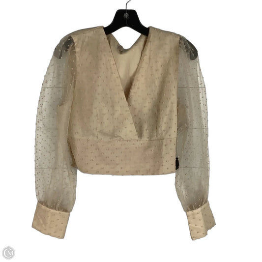 Top Long Sleeve By Altard State In Cream, Size: L