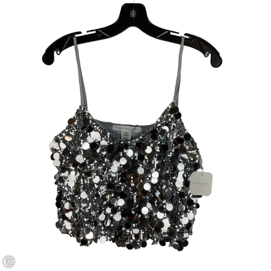 Top Sleeveless By Altard State In Silver, Size: Xl