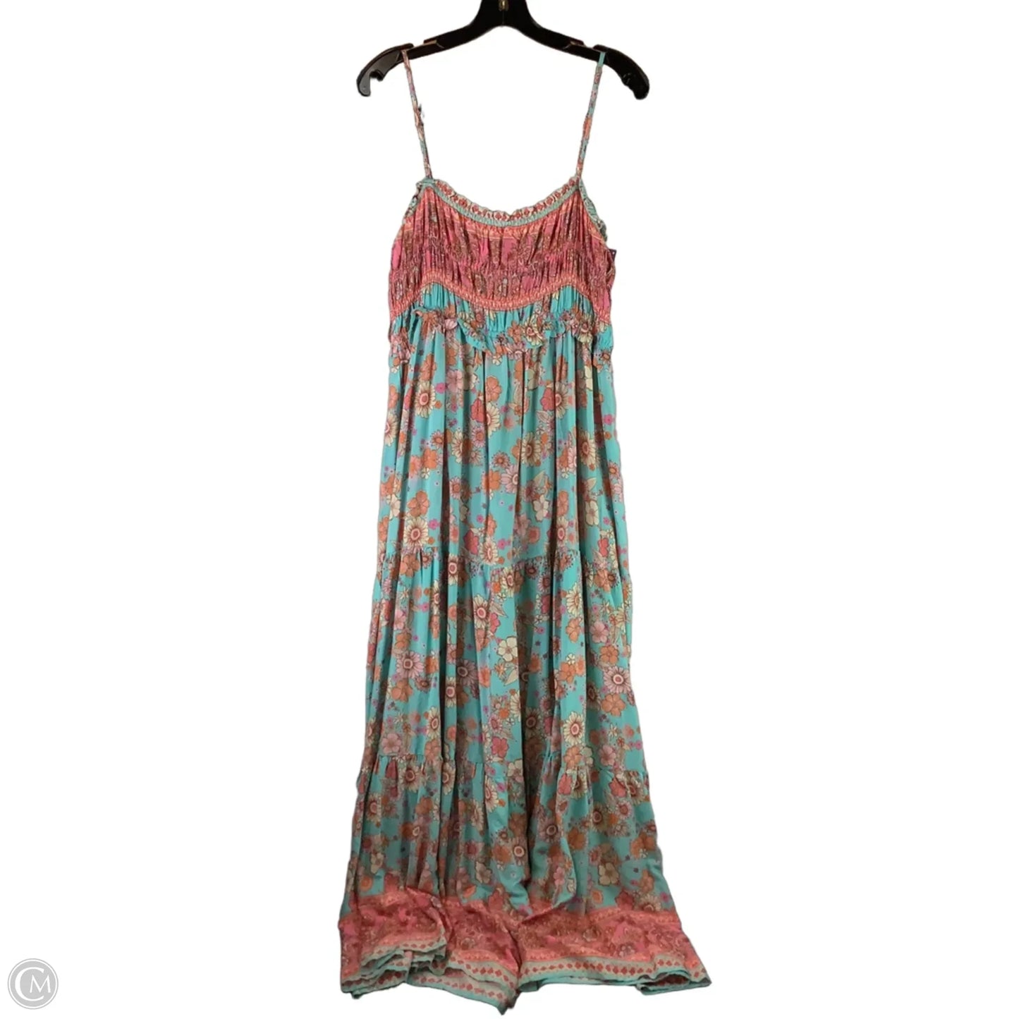 Dress Casual Maxi By Pink Lily In Teal, Size: Xl