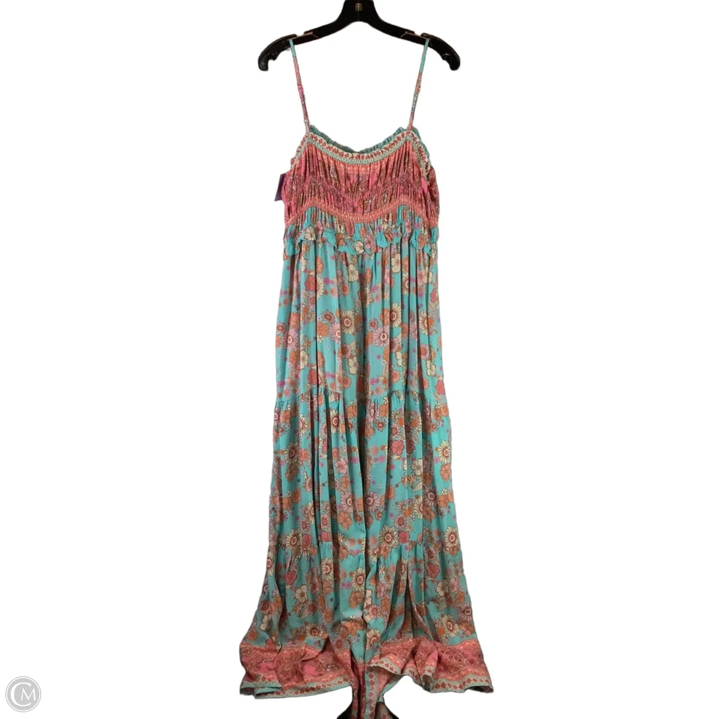 Dress Casual Maxi By Pink Lily In Teal, Size: Xl