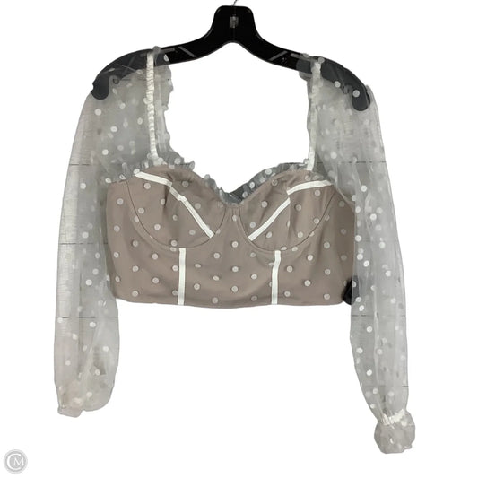 Top Long Sleeve By Clothes Mentor In White, Size: Xl (US 10)
