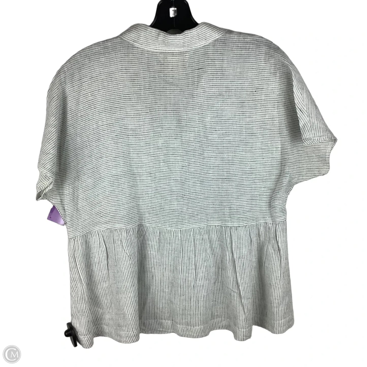 Top Short Sleeve By Catherine Malandrino In Striped Pattern, Size: S