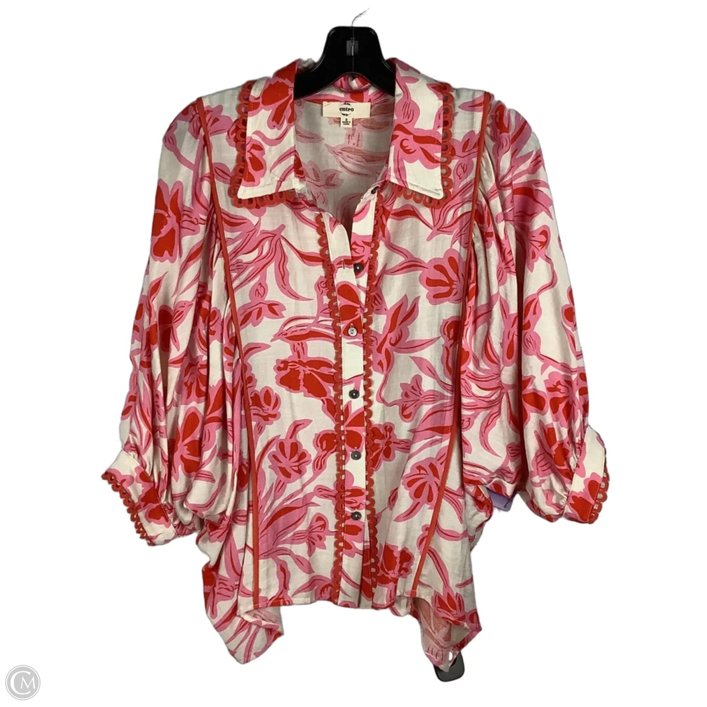 Top Short Sleeve By Entro In Pink, Size: S