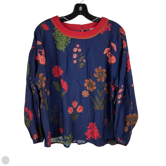 Top Long Sleeve By Umgee In Navy, Size: S