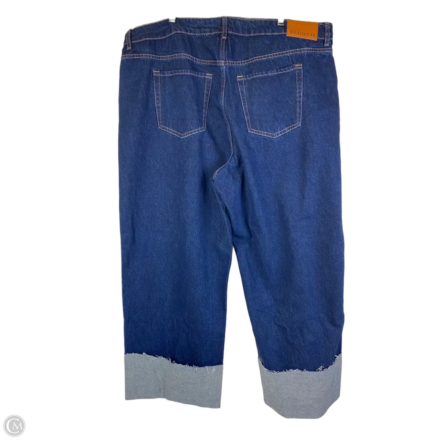 Jeans Straight By Eloquii In Blue Denim, Size: 18