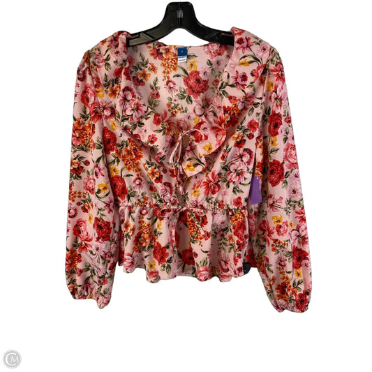 Top Long Sleeve By Old Navy In Floral Print, Size: S
