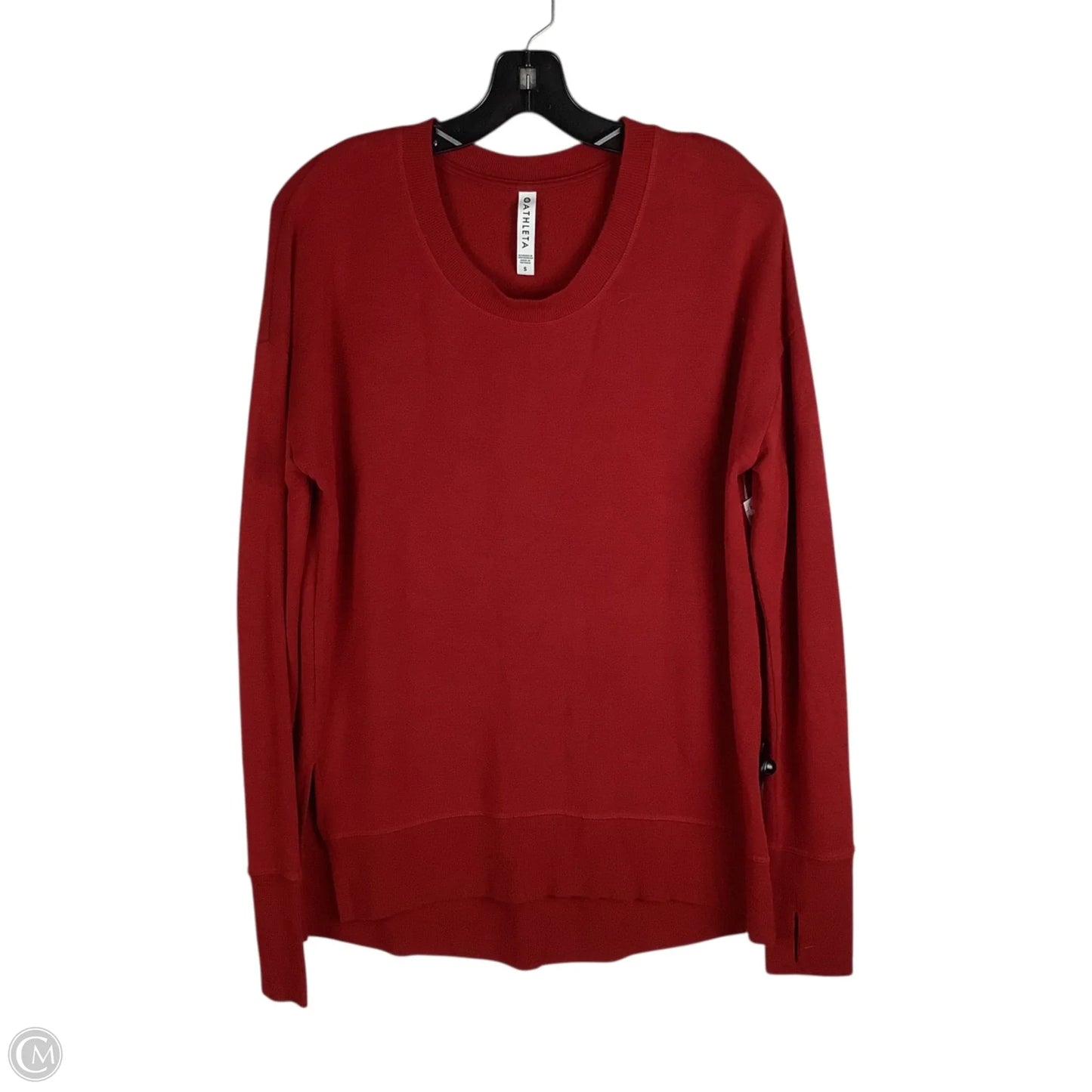 Athletic Sweatshirt Crewneck By Athleta In Red, Size: S