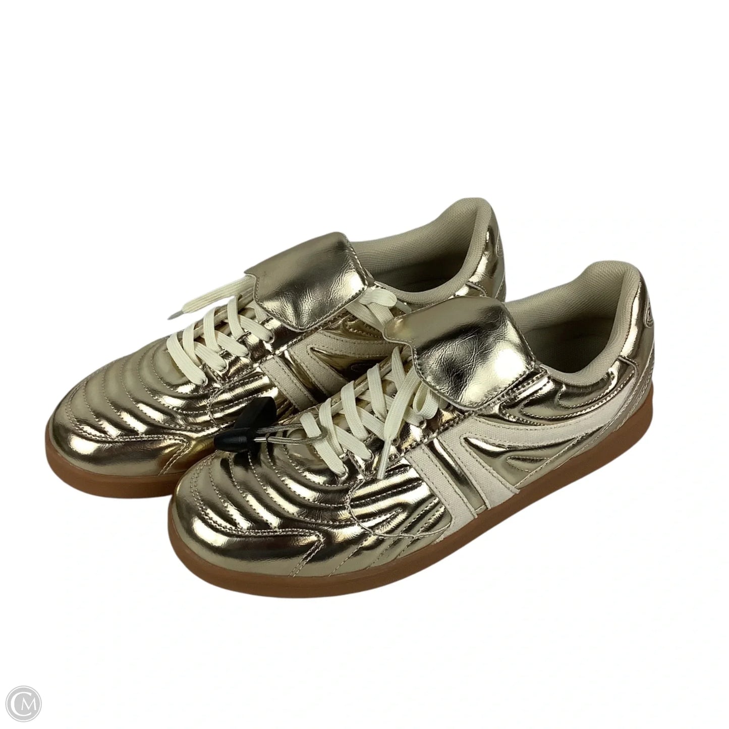 Shoes Sneakers By Steve Madden In Gold, Size: 12
