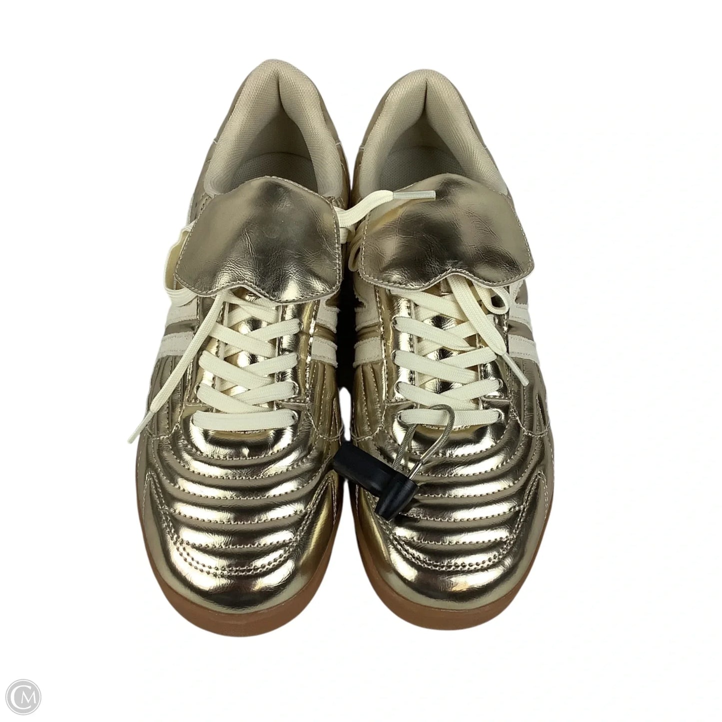 Shoes Sneakers By Steve Madden In Gold, Size: 12