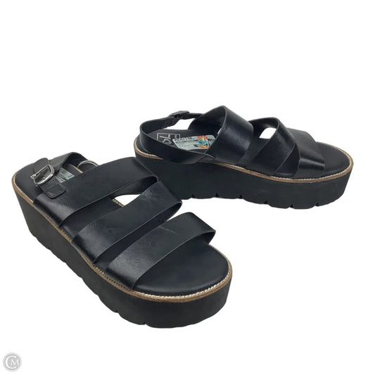 Sandals Heels Wedge By Dirty Laundry In Black, Size: 9.5
