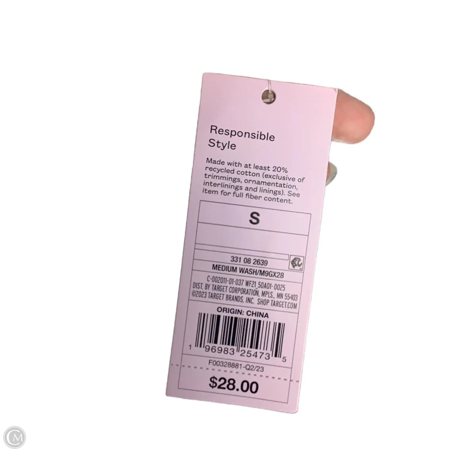 Dress Casual Short By Wild Fable In Blue Denim, Size: S