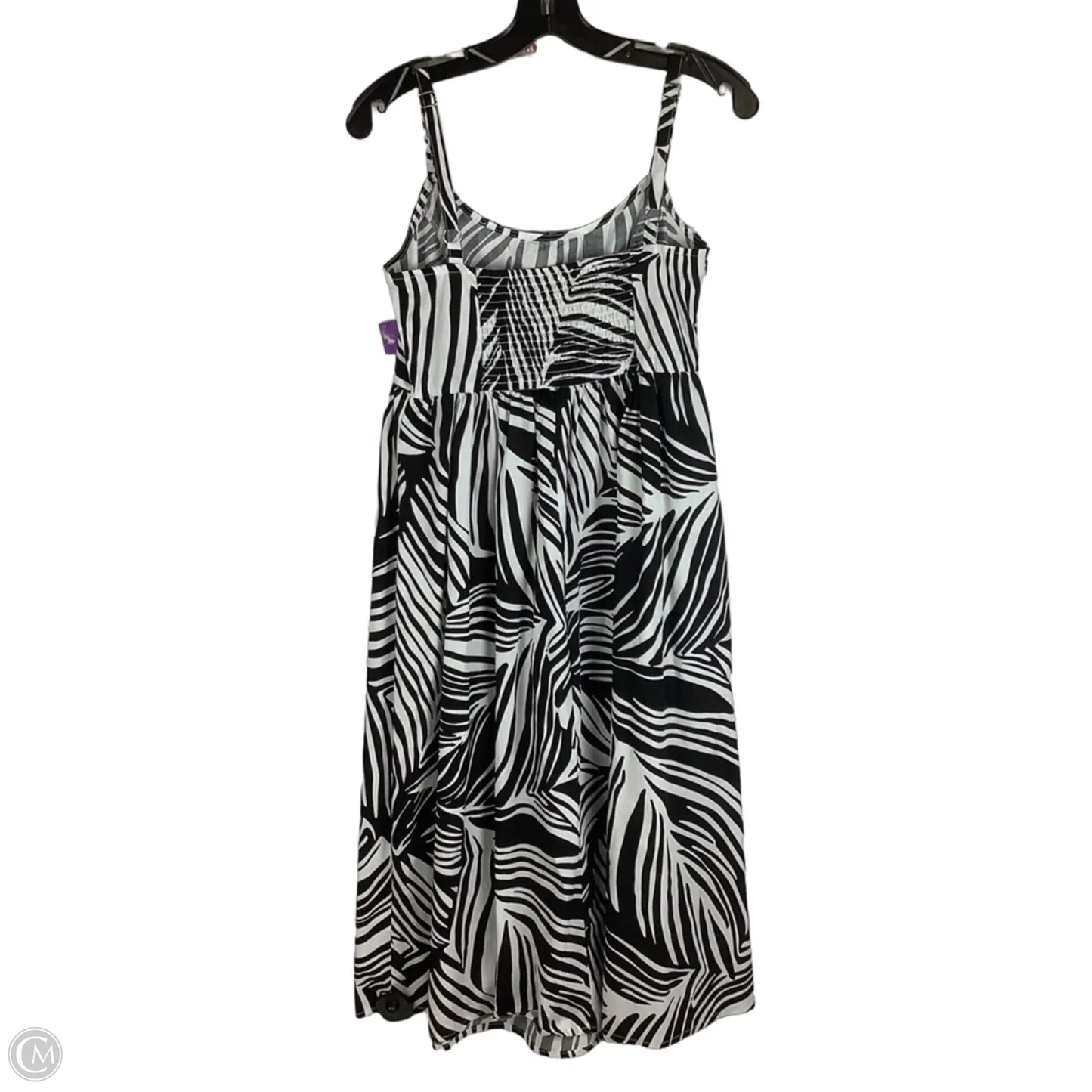 Dress Casual Midi By Clothes Mentor In Black & White, Size: S