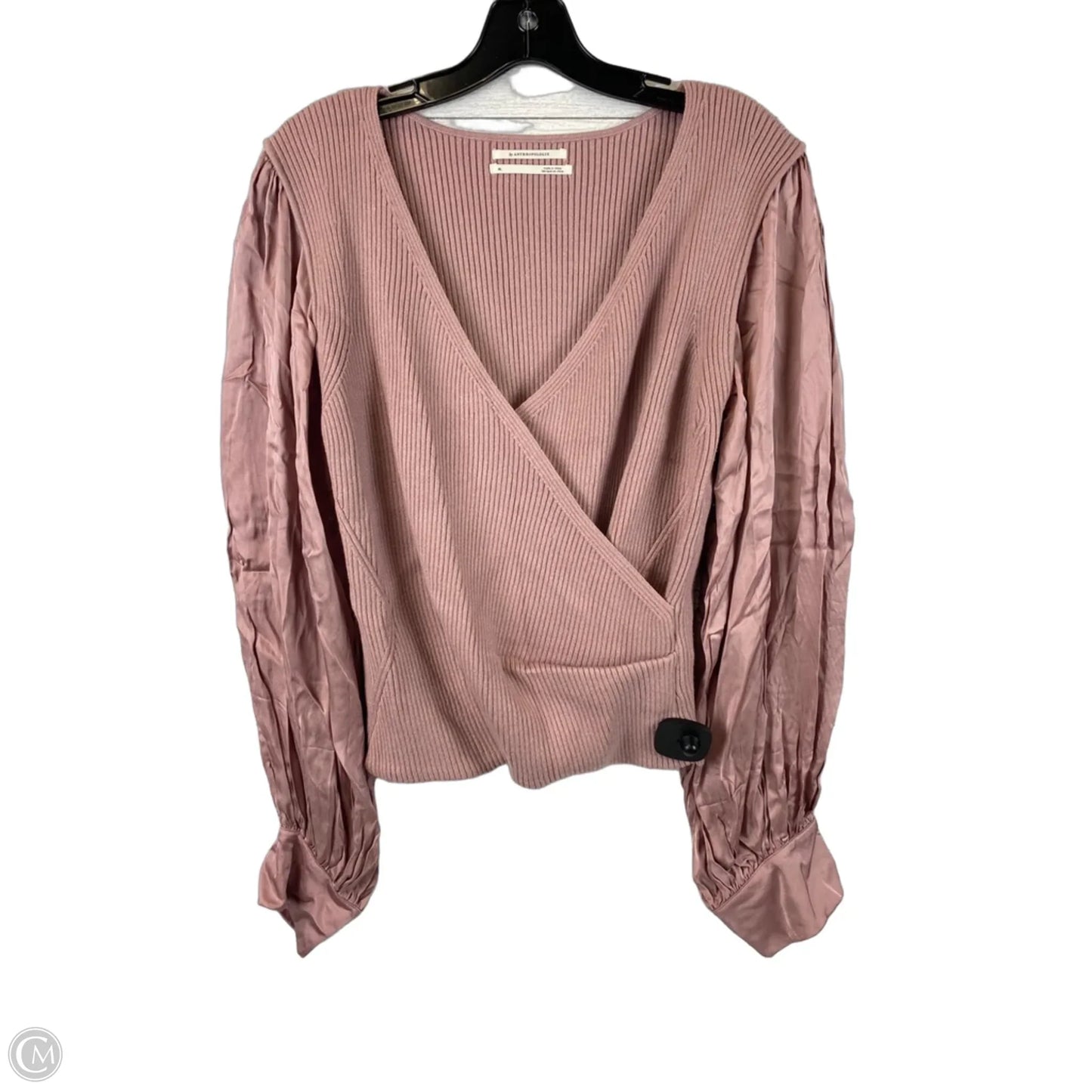 Sweater By Anthropologie In Pink, Size: Xl