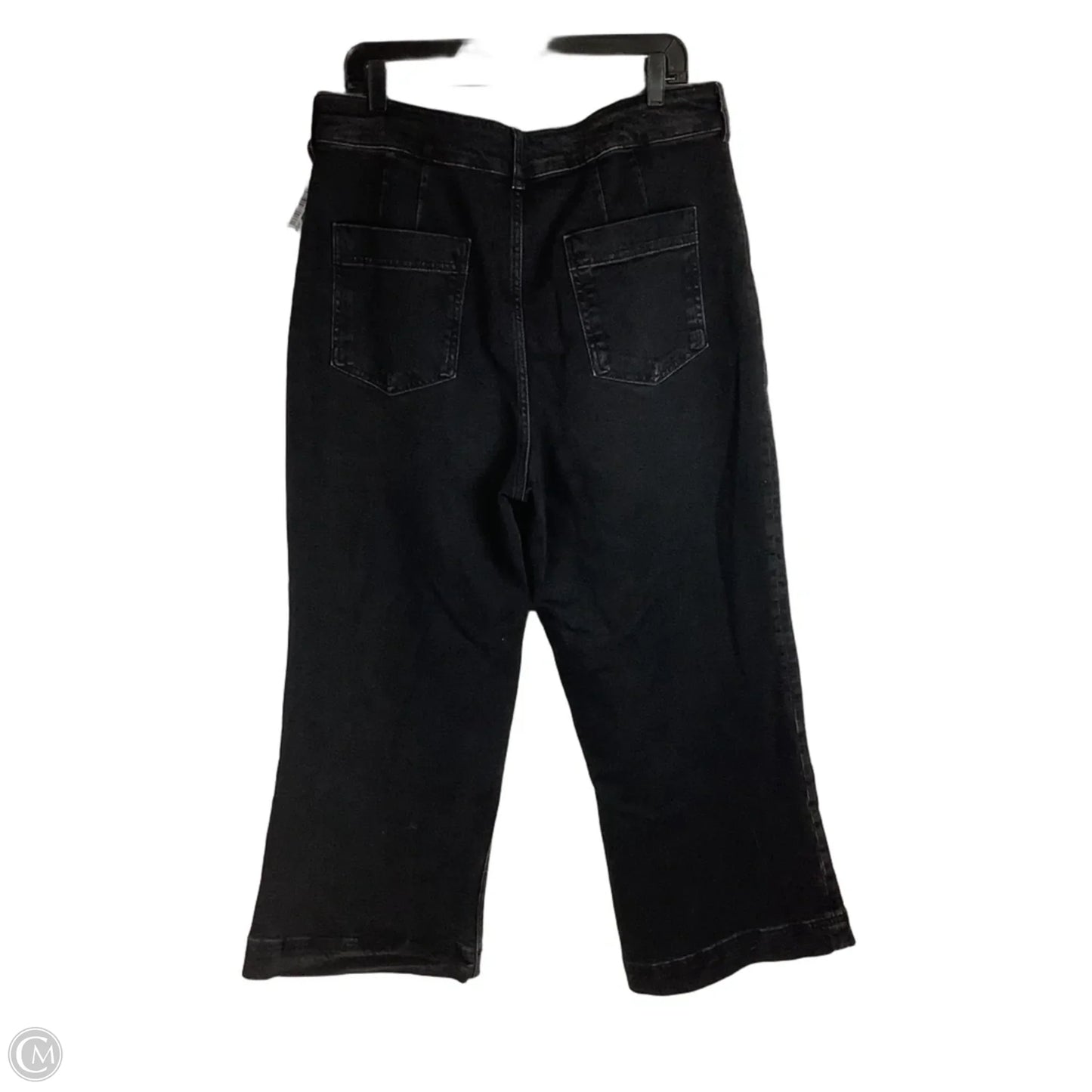 Jeans Straight By Pilcro In Black Denim, Size: 14 (32)