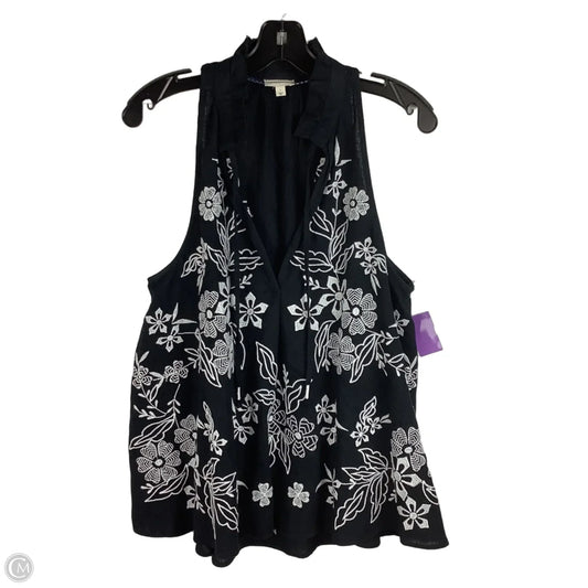 Top Sleeveless By Pilcro In Black, Size: L