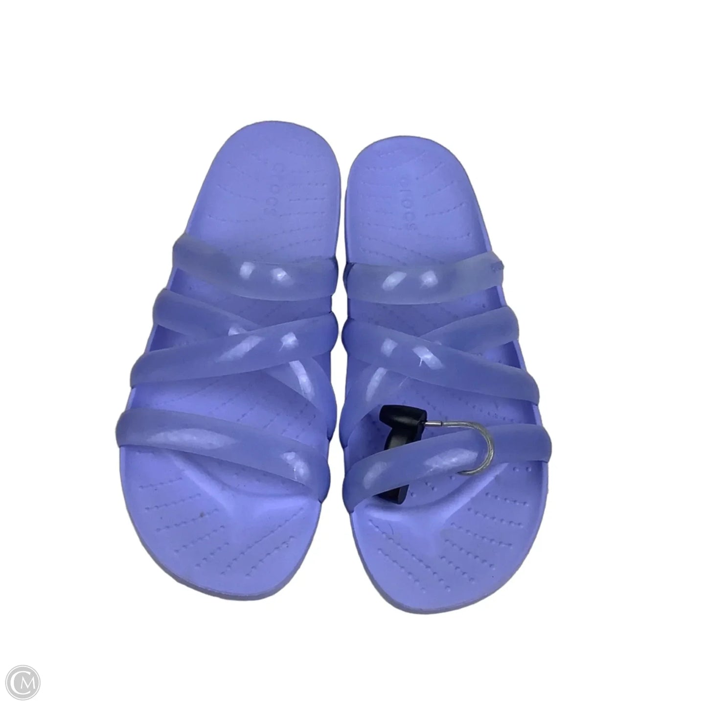 Sandals Flats By Crocs In Purple, Size: 9
