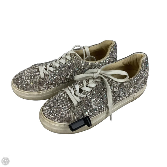 Shoes Sneakers By Betsey Johnson In Silver, Size: 7.5