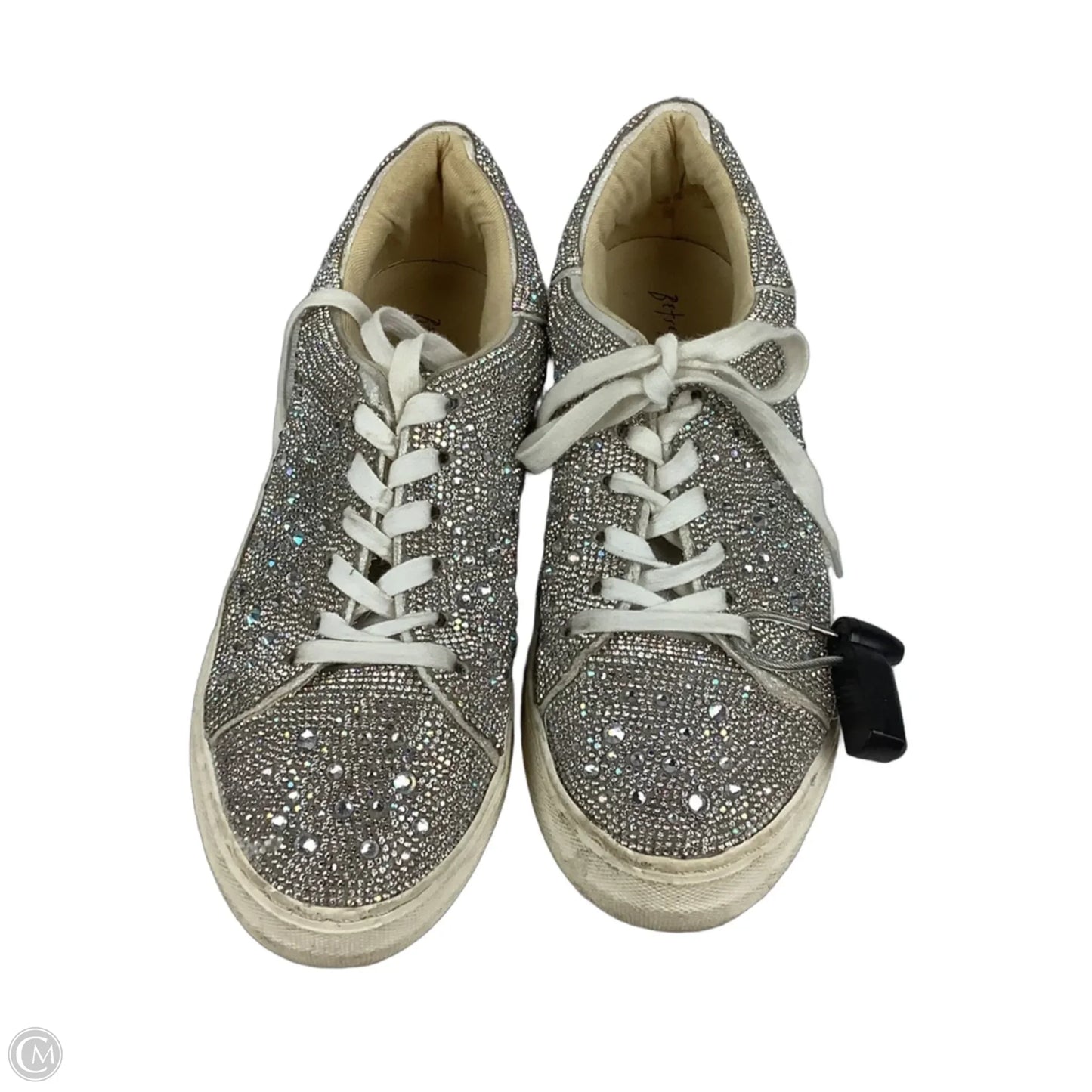 Shoes Sneakers By Betsey Johnson In Silver, Size: 7.5