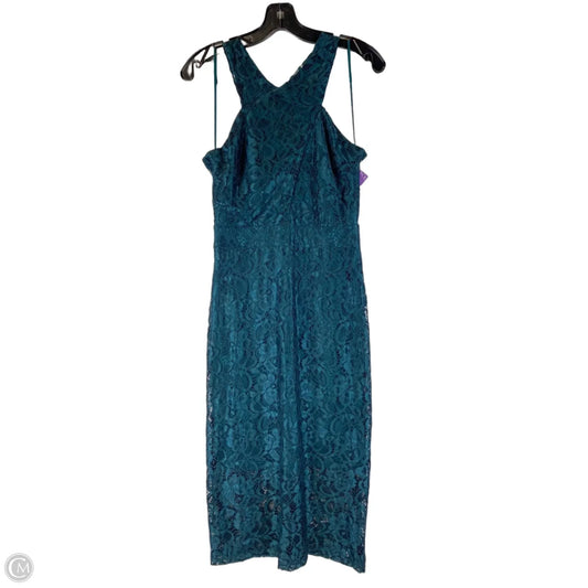 Dress Party Long By Sam Edelman In Teal, Size: 2