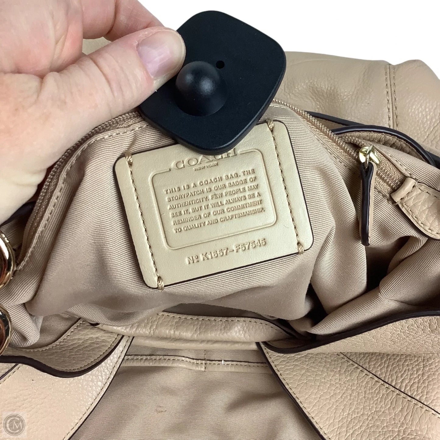 Handbag Designer By Coach, Size: Medium