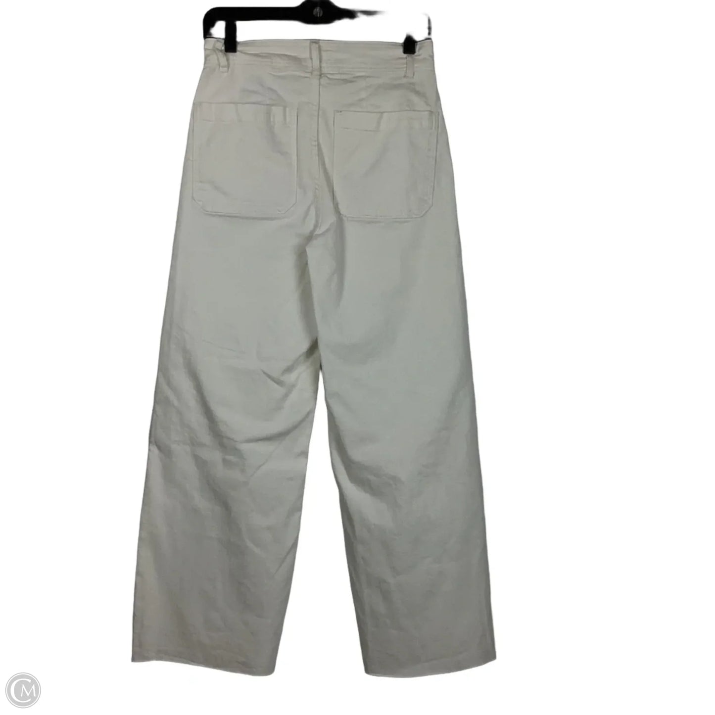 Jeans Wide Leg By Oat In White Denim, Size: 4 (27)