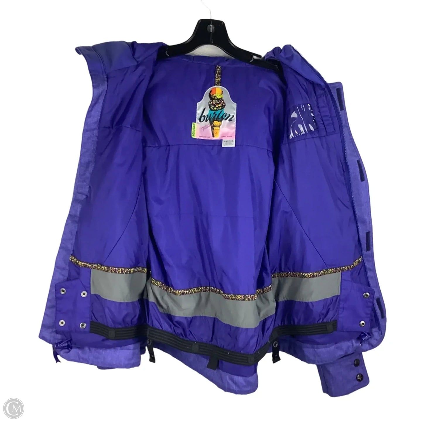 Coat Puffer & Quilted By Burton In Purple, Size: M