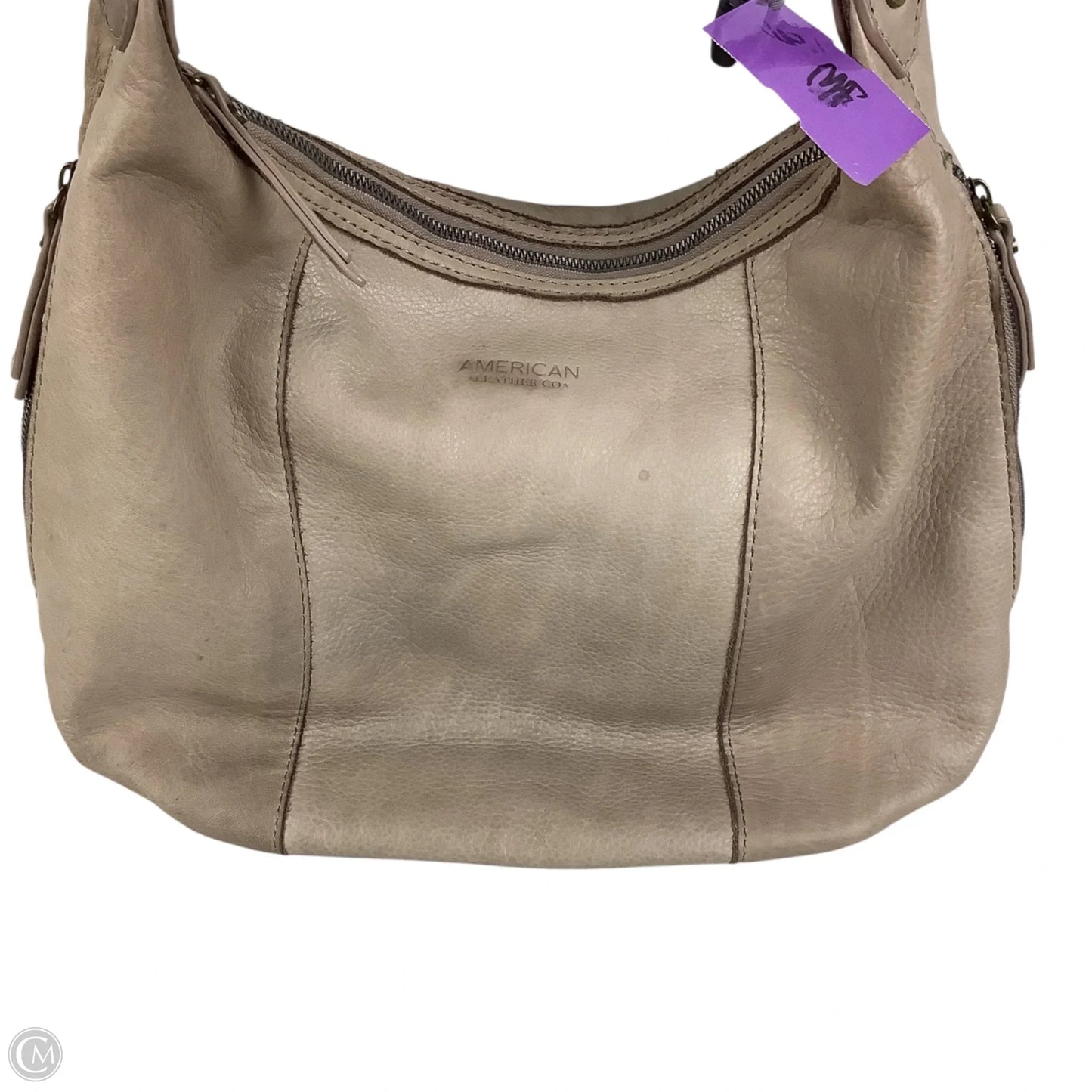 Handbag Leather By Cmc, Size: Medium
