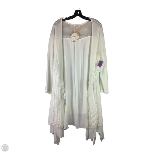 Kimono By Simply Couture In White, Size: Xl