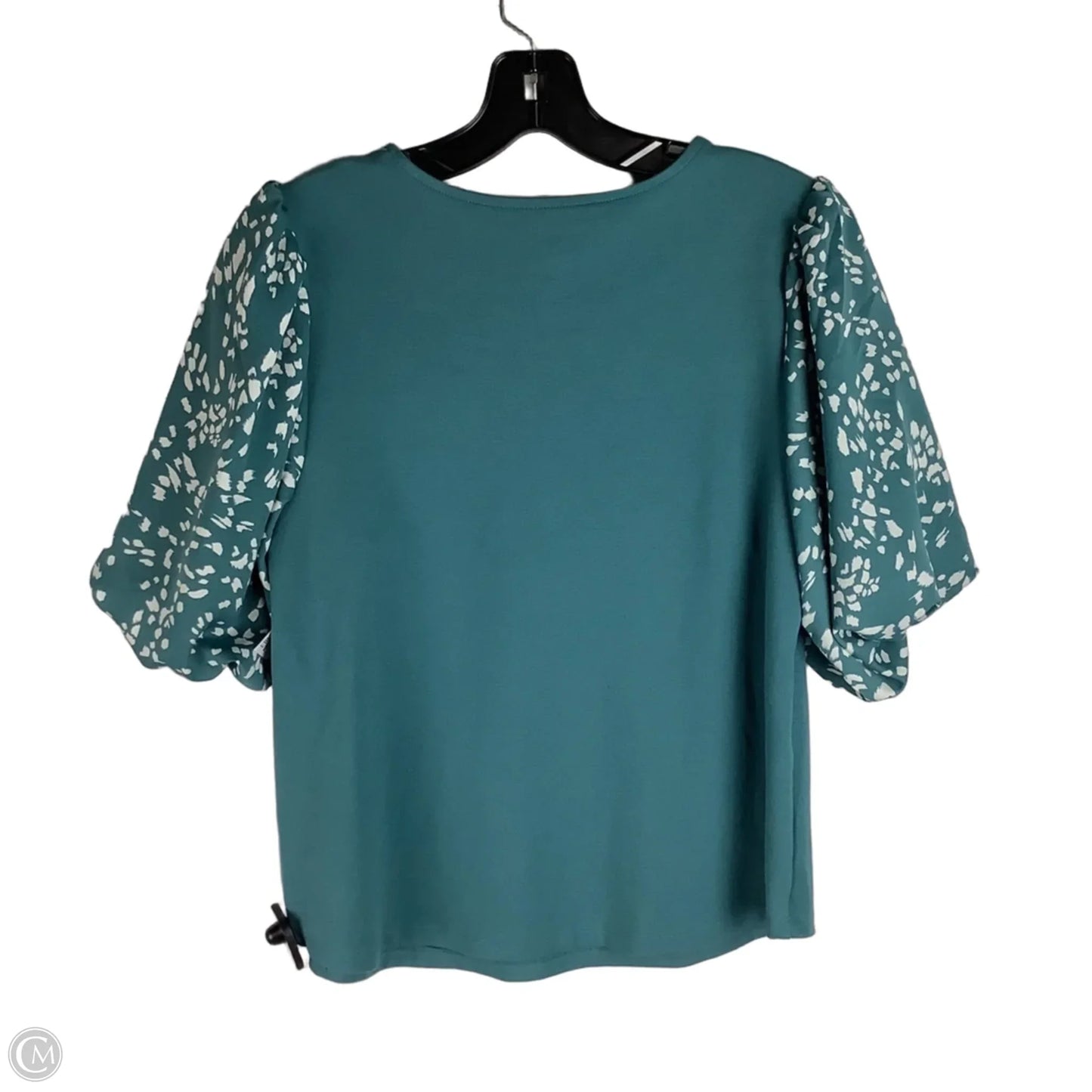 Top Short Sleeve By Nine West In Teal, Size: M
