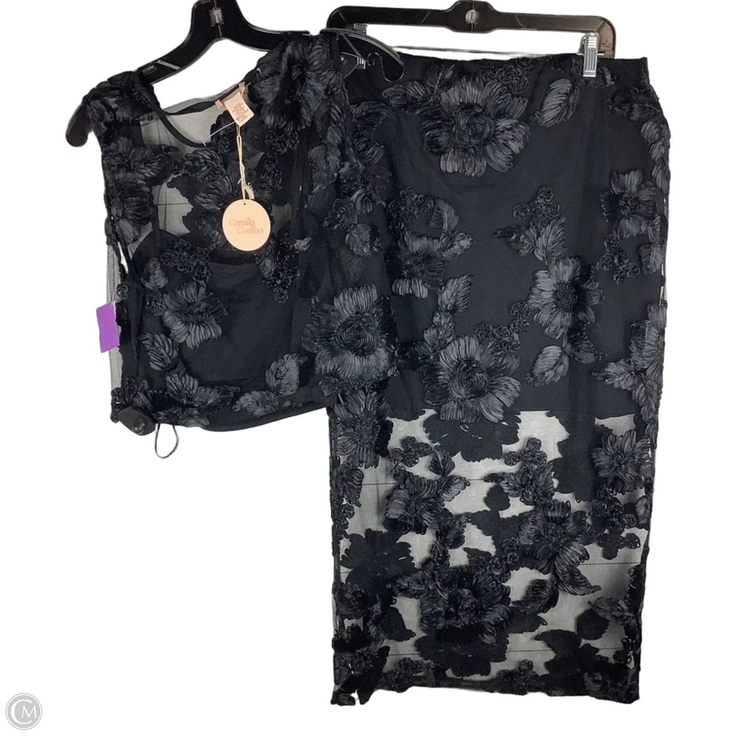 Skirt Set 2pc By Cmc In Black, Size: L