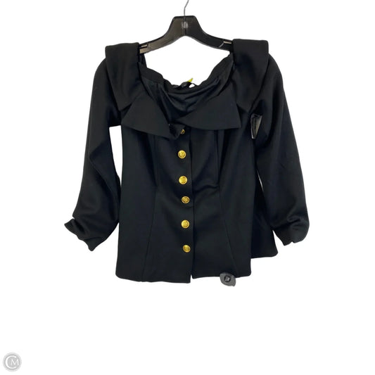 Top Long Sleeve By Flying Tomato In Black, Size: M