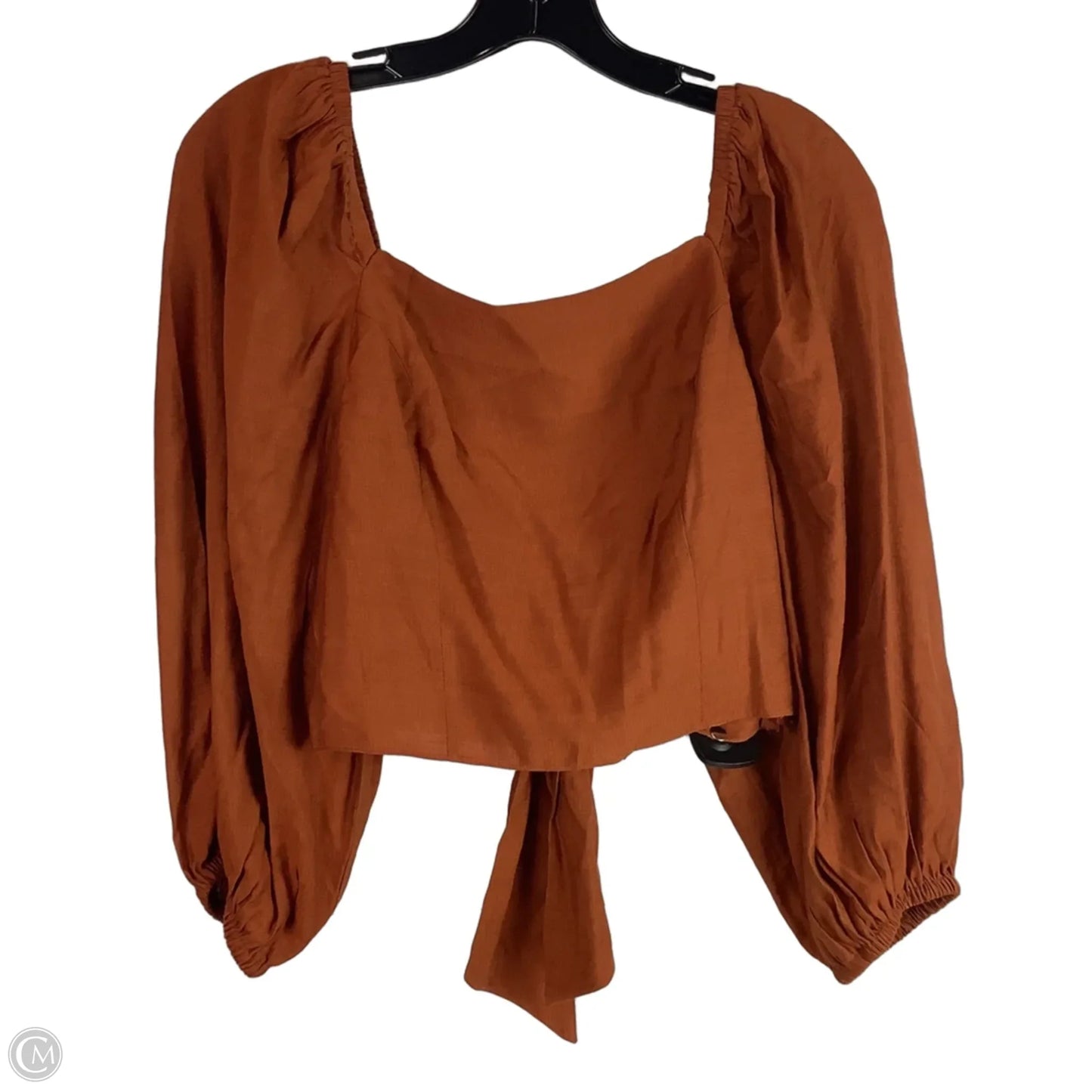Top Long Sleeve By Express In Orange, Size: S