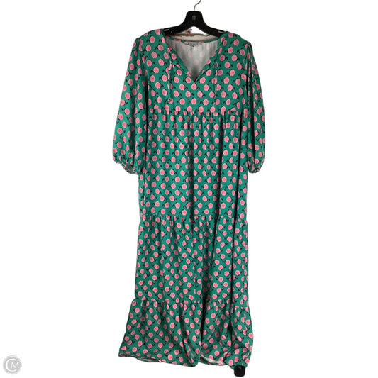 Dress Casual Maxi By Cmc In Green, Size: S (oversized)