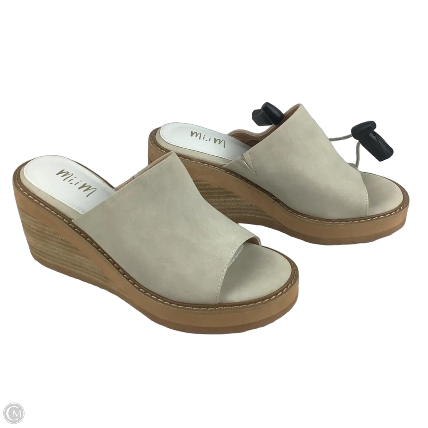 Shoes Heels Wedge By Cmc In Beige, Size: 8
