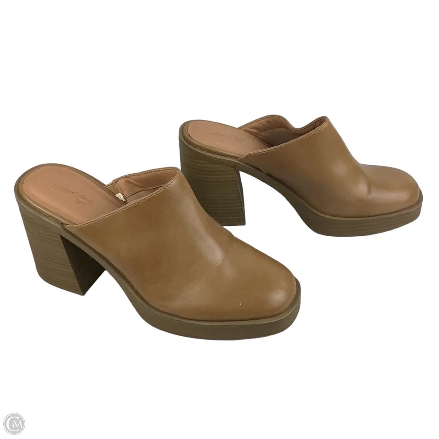 Shoes Heels Block By Universal Thread In Brown, Size: 9.5