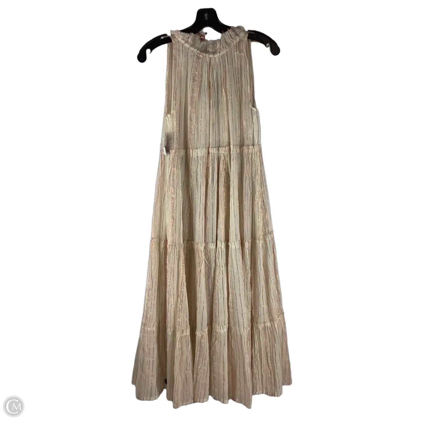 Dress Casual Maxi By World Market In Cream, Size: S