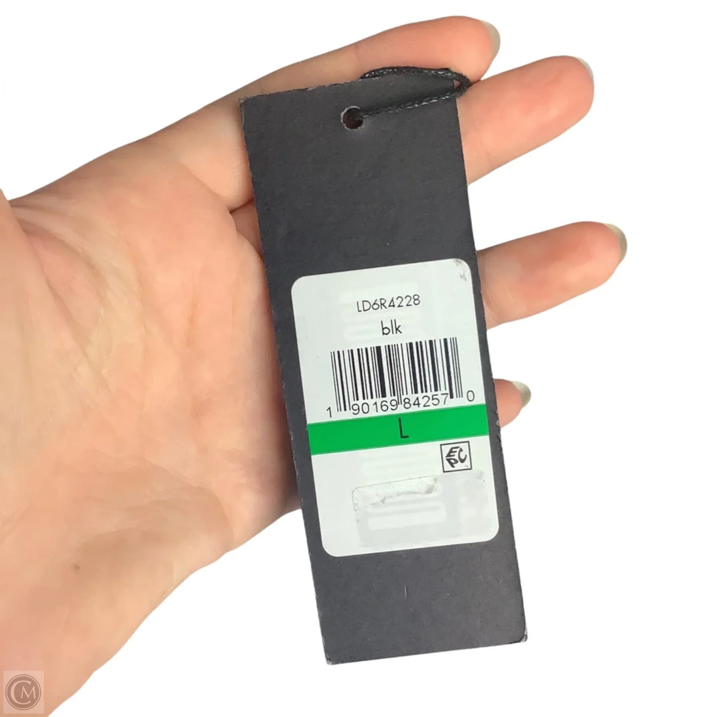 Sweater Cardigan Designer By Karl Lagerfeld In Black, Size: L