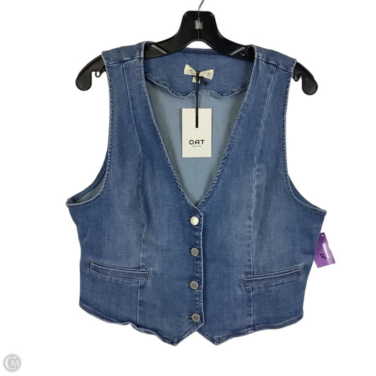 Vest Other By Oat In Blue Denim, Size: Xl