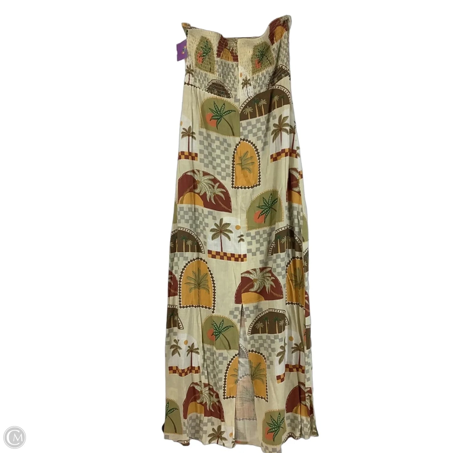 Dress Casual Maxi By Cmc In Brown, Size: L