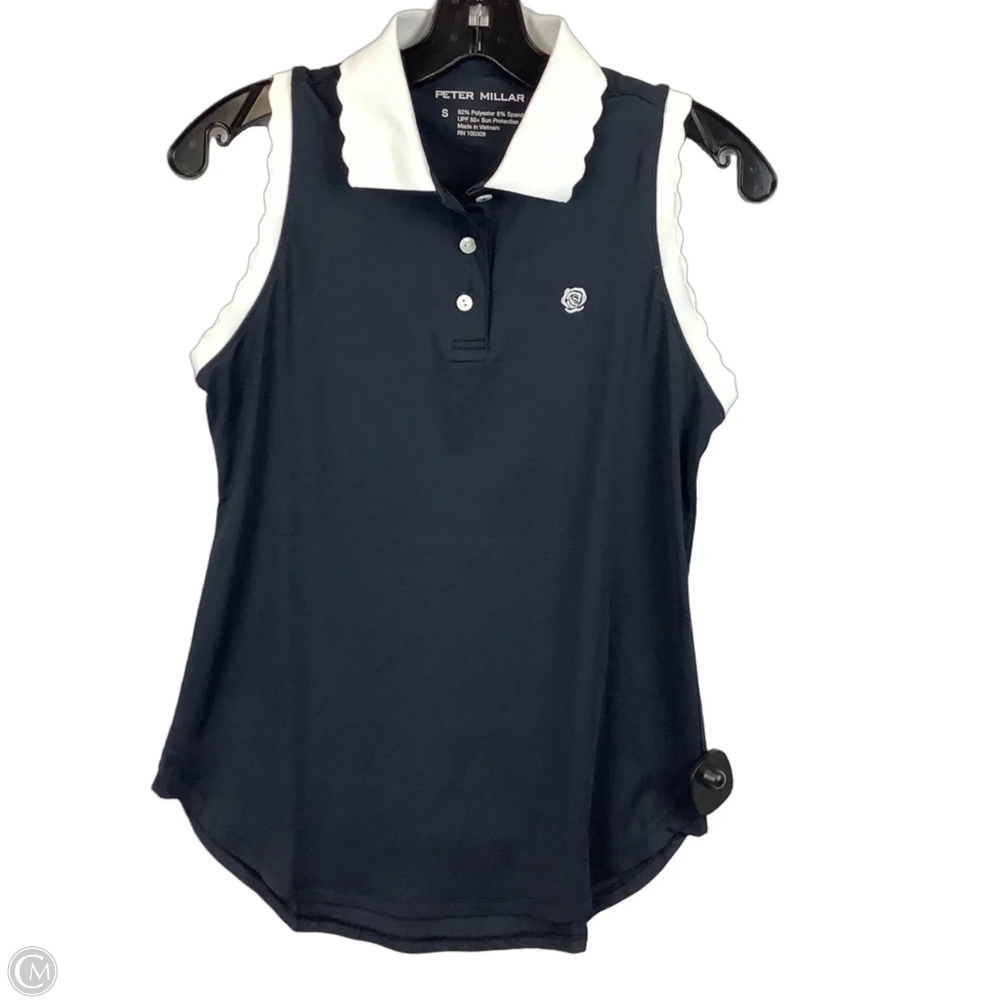 Athletic Tank Top By Peter Millar In Black, Size: S