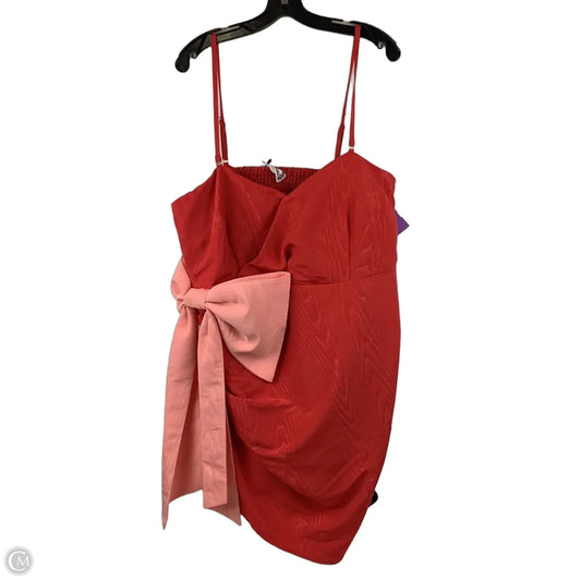 Dress Party Short By Future Collective In Red, Size: Xxl