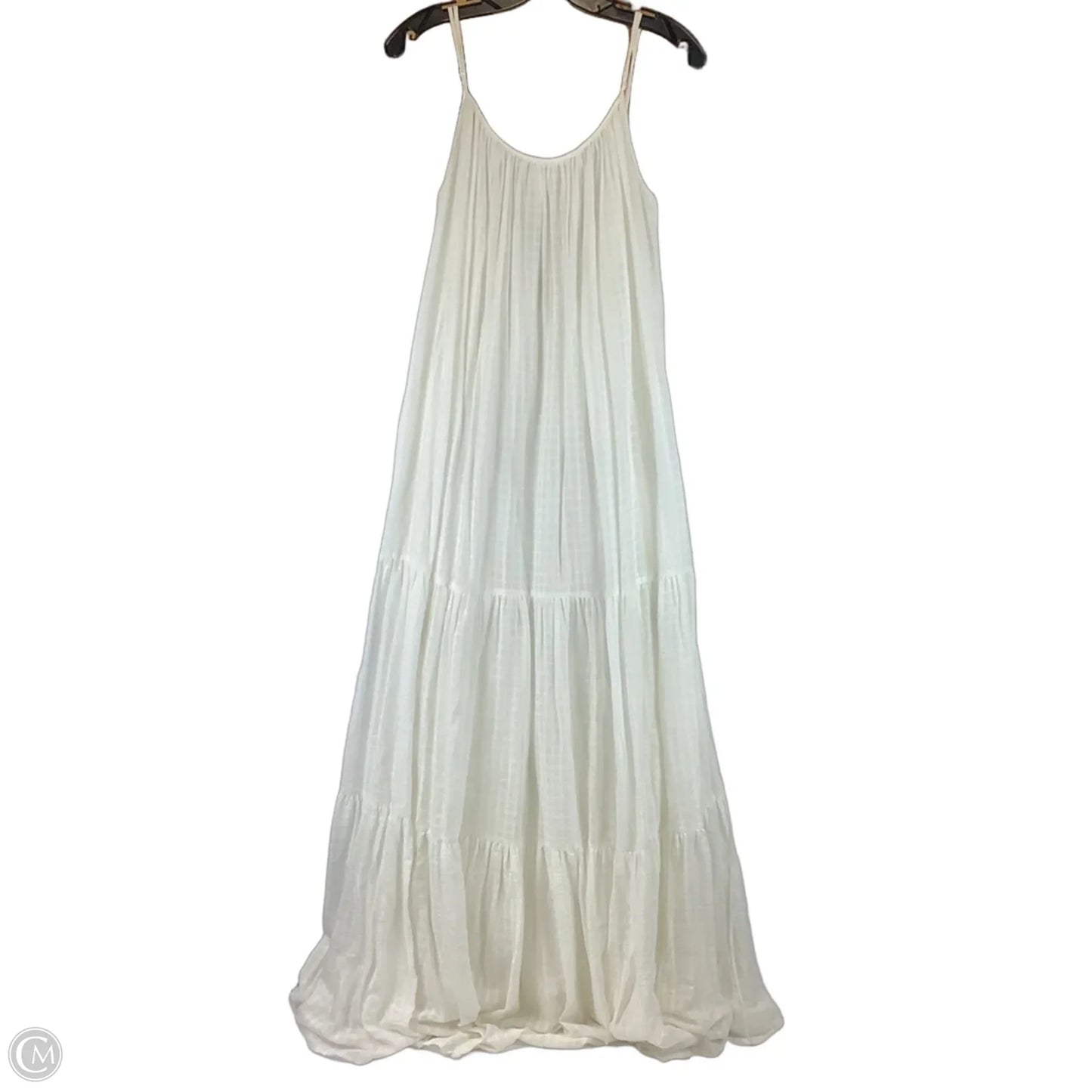 Dress Casual Maxi By Banana Republic In White, Size: L