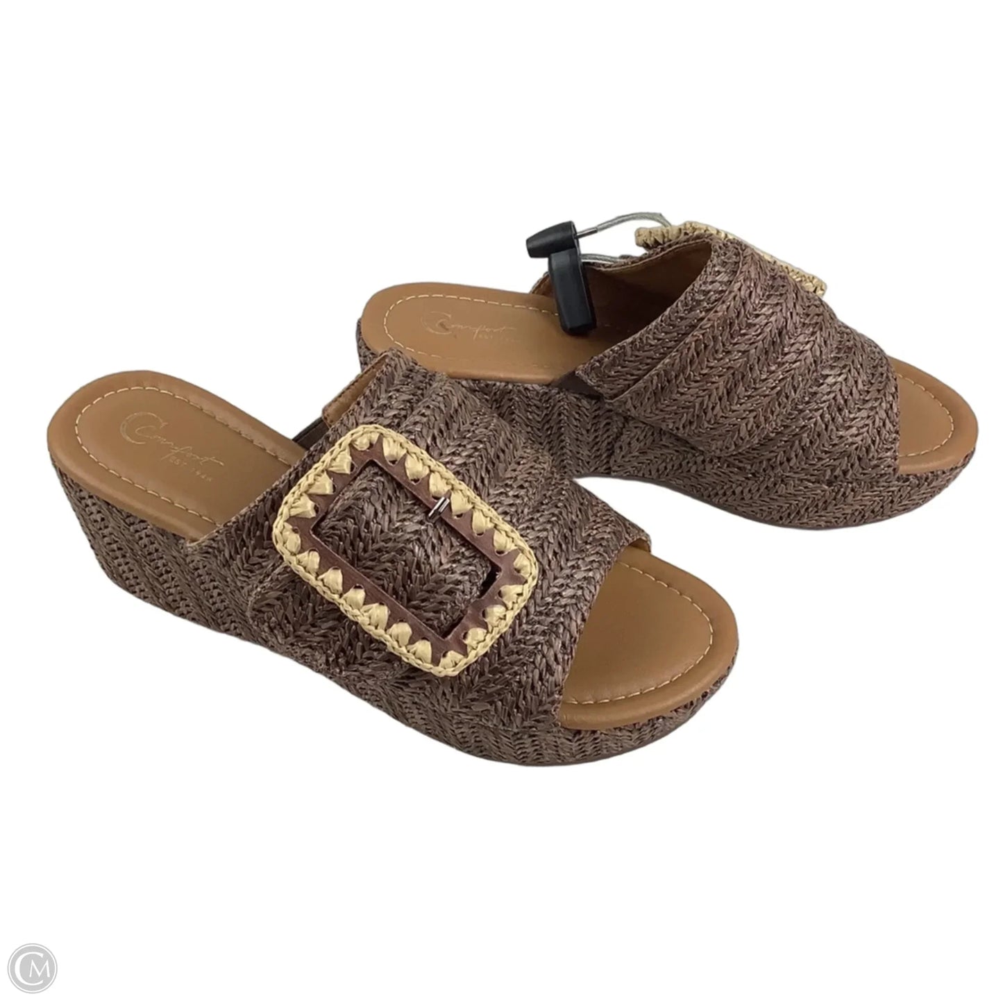 Shoes Heels Wedge By C Est. 1946 In Brown, Size: 9