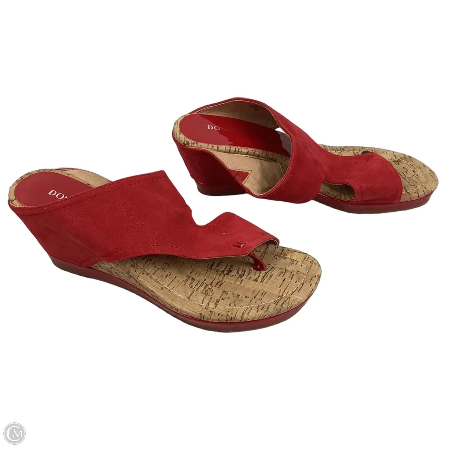 Shoes Heels Wedge By Donald Pliner In Red, Size: 9
