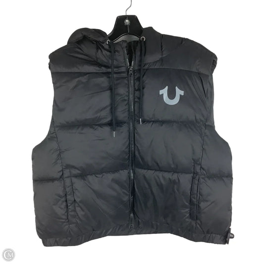 Vest Puffer & Quilted By True Religion In Black, Size: M