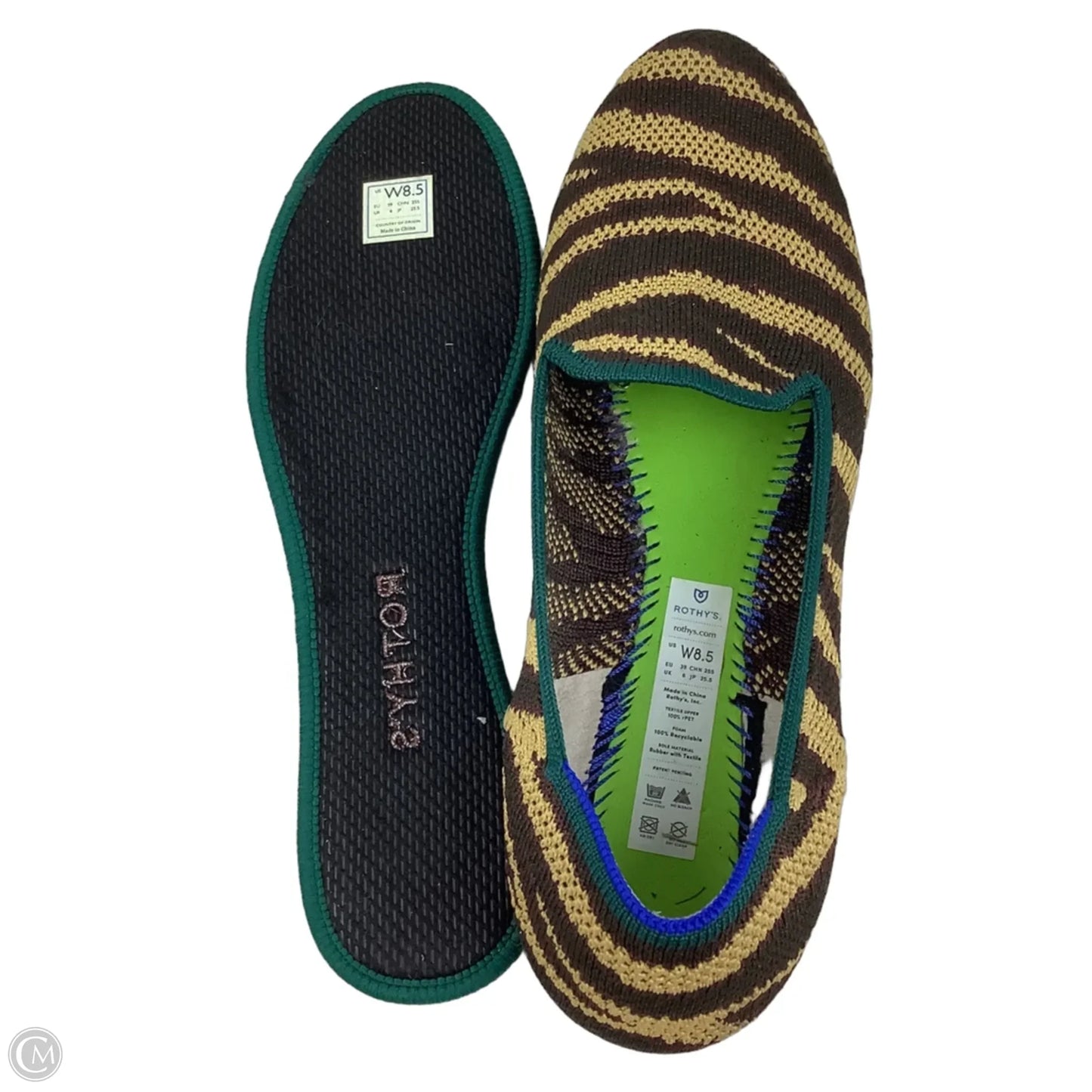 Shoes Flats By Rothys In Animal Print, Size: 8.5