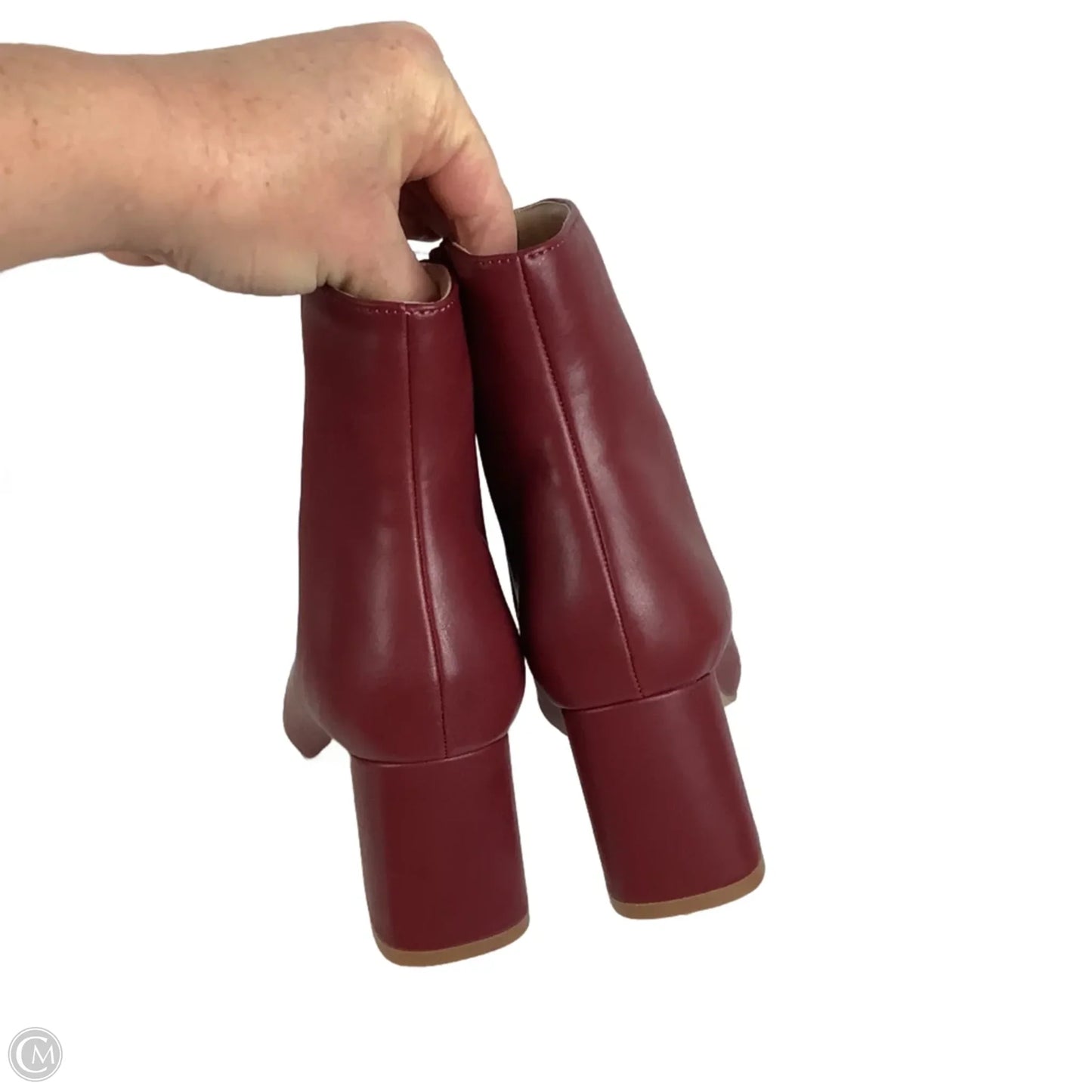 Boots Ankle Heels By Journee In Red, Size: 7