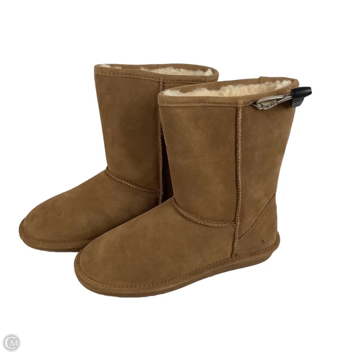 Boots Mid-calf Flats By Bearpaw In Tan, Size: 10